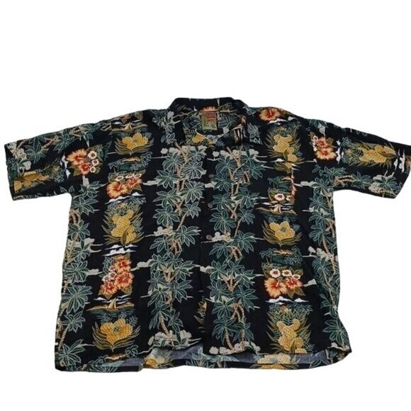 Pineapple Connection Hawaiian Shirt Tropical Print Button Down Mens Size XL - Picture 1 of 4